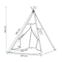 Cort copii stil indian Teepee Zigzag XXL Springos