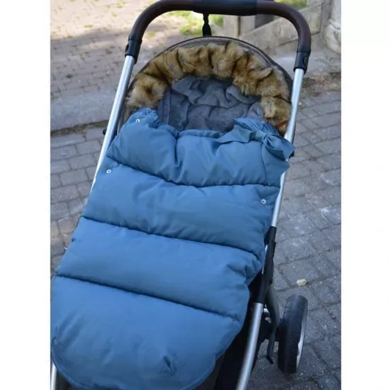 Sac iarna carucior cu blanita detasabila Mevis Delux Albastru Springos Sac iarna carucior cu blanita detasabila Mevis Delux Albastru Springos