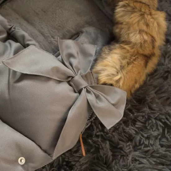 Sac iarna carucior cu blanita detasabila Mevis Delux Dark Grey Springos Sac iarna carucior cu blanita detasabila Mevis Delux Dark Grey Springos