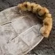 Sac iarna carucior cu blanita detasabila Mevis Delux Light Grey Springos