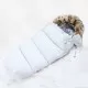 Sac iarna carucior cu blanita detasabila Mevis Delux Light Grey Springos
