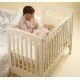 Patut co-sleeping 120x60 cu laterala culisanta si roti Dreamy Plus Alb Treppy Patut co-sleeping 120x60 cu laterala culisanta si roti Dreamy Plus Alb Treppy