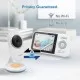 Videointerfon digital bidirectional Vtech 2.8 inch VM3254 cu lumina de veghe, melodii, infrarosu si termometru incorporat Videointerfon digital bidirectional Vtech 2.8 inch VM3254 cu lumina de veghe, melodii, infrarosu si termometru incorporat