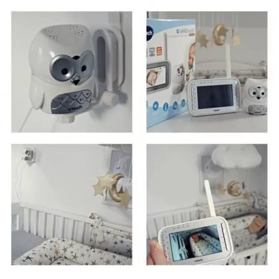 Videointerfon digital bidirectional Vtech 4,3 inch BM4300 cu melodii si termometru