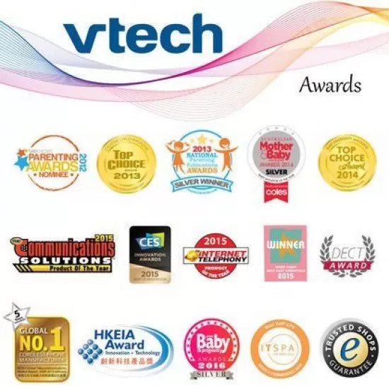 Videointerfon digital bidirectional Vtech 4,3 inch BM4300 cu melodii si termometru