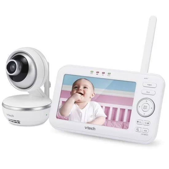 Videointerfon digital bidirectional Vtech 5 inch VM5261 cu melodii si unghi reglabil Videointerfon digital bidirectional Vtech 5 inch VM5261 cu melodii si unghi reglabil