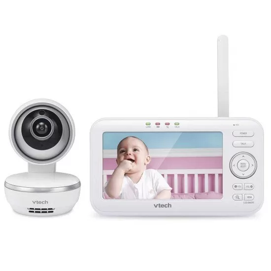 Videointerfon digital bidirectional Vtech 5 inch VM5261 cu melodii si unghi reglabil Videointerfon digital bidirectional Vtech 5 inch VM5261 cu melodii si unghi reglabil