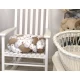 Aparatoare laterala pat Bumper impletit, inchidere velcro, Bumbac Comori din natura, Bej 180X21 cm