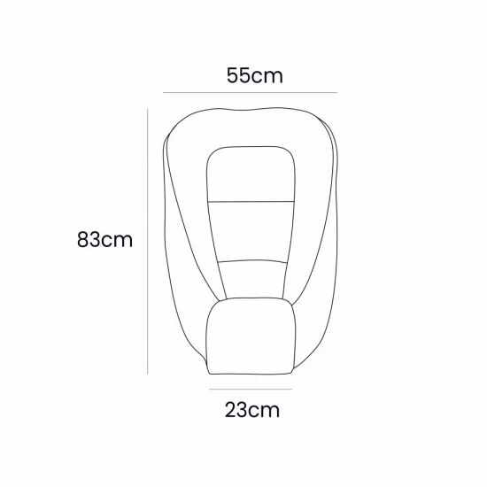 Babynest pentru bebelusi MeowBaby Aesthetic Color Olive Green