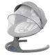 Balansoar leagan electric 2 in 1, Bluetooth, plasa insecte, Kidwell Luxi Dark Melange