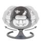 Balansoar leagan electric 2 in 1, Bluetooth, plasa insecte, Kidwell Luxi Dark Melange