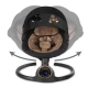Balansoar leagan electric 2 in 1 pentru bebelusi, Bluetooth, Kidwell Reve, Negru Auriu