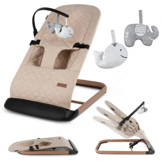 Balansoar pentru copii Kidwell Laro Full - Beige Wooden
