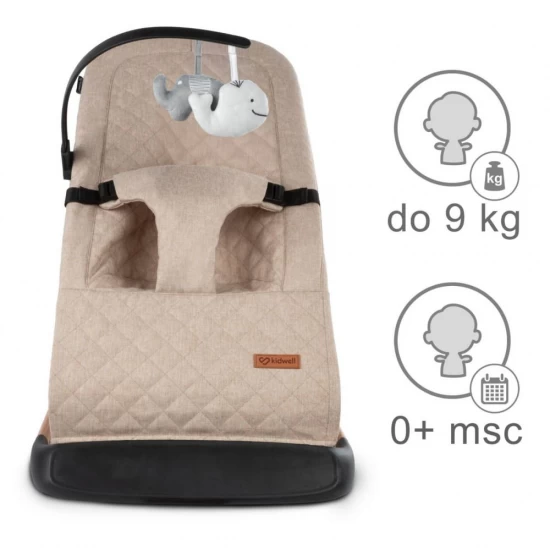 Balansoar pentru copii Kidwell Laro Full - Beige Wooden