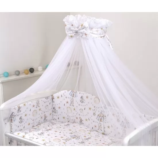 Baldachin din tul, funda din bumbac, imprimeu lenjerie Circ, Amy 300x160 cm Baldachin din tul, funda din bumbac, imprimeu lenjerie Circ, Amy 300x160 cm