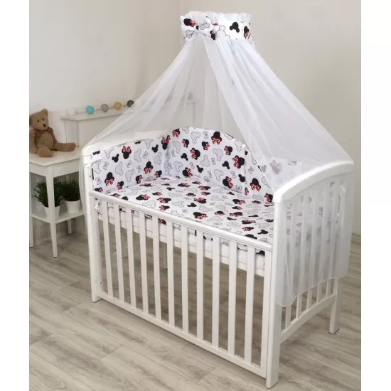 Baldachin din tul, funda din bumbac, imprimeu lenjerie Miki, Amy 300x160 cm, suport de prindere inclus Baldachin din tul, funda din bumbac, imprimeu lenjerie Miki, Amy 300x160 cm, suport de prindere inclus