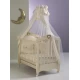 Baldachin patut lemn cu suport de prindere inclus Real Bears Ivory 620x180 cm