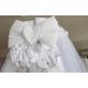 Baldachin patut lemn cu suport de prindere inclus Real Bears Alb 620x180 cm Baldachin patut lemn cu suport de prindere inclus Real Bears Alb 620x180 cm