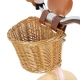 Bicicleta de echilibru fara pedale pentru copii, reglabila, roti de 12 inch, sonerie si cos, 3 ani+, Retro Classy Pink, Kidwell