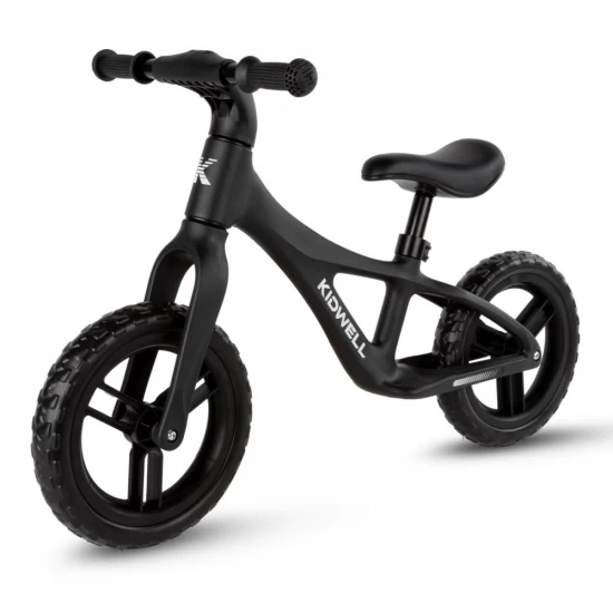 Bicicleta de echilibru fara pedale pentru copii, reglabila si roti Eva, ultra-usoara, Jogo Black Bicicleta de echilibru fara pedale pentru copii, reglabila si roti Eva, ultra-usoara, Jogo Black
