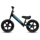 Bicicleta de echilibru fara pedale pentru copii, reglabila, roti late, Kidwell Rebel Black