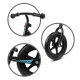 Bicicleta de echilibru fara pedale pentru copii, reglabila, roti late, Kidwell Rebel Black