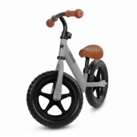 Bicicleta de echilibru fara pedale pentru copii, reglabila, roti late, Kidwell Rebel Gray