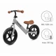 Bicicleta de echilibru fara pedale pentru copii, reglabila, roti late, Kidwell Rebel Gray
