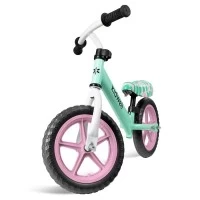 Bicicleta de echilibru fara pedale pentru copii, reglabila, roti late, Kidwell Rebel Mint