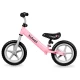 Bicicleta de echilibru fara pedale pentru copii, reglabila, roti late, KIdwell Rebel Pink
