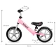 Bicicleta de echilibru fara pedale pentru copii, reglabila, roti late, KIdwell Rebel Pink