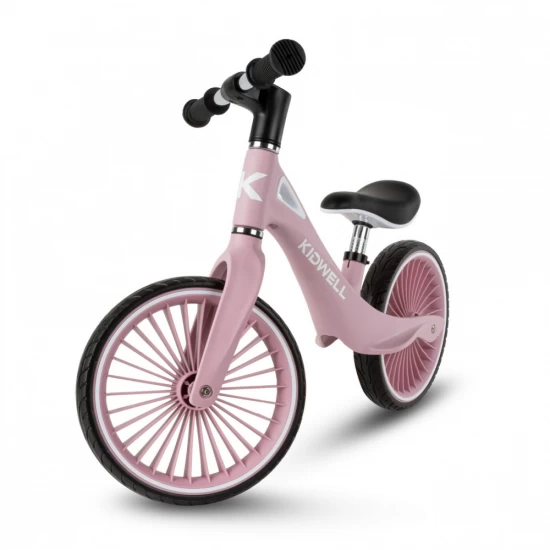 Bicicleta de echilibru fara pedale pentru copii, sa reglabila, 2 ani+, Nix Pink, Kidwell