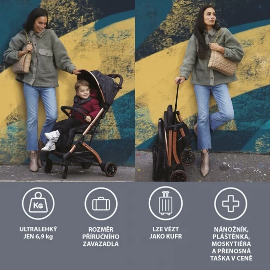 Carucior sport CAM Compass 2.0 Verde cu spatar reglabil, suspensii, suport picioare ajutabil