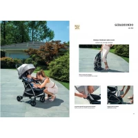 Carucior sport Giramondo Grigio Piombo CAM, 0 - 4 ani, pliere compacta, suspensii, copertina protectie UV 50+