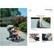 Carucior sport Giramondo Grigio Piombo CAM, 0 - 4 ani, pliere compacta, suspensii, copertina protectie UV 50+