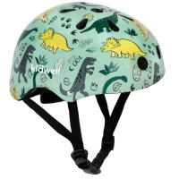 Casca de protectie pentru copii, sistem de reglare, marimea M, 52-56 cm, 3 ani+, Kidwell Orix Plus Dino