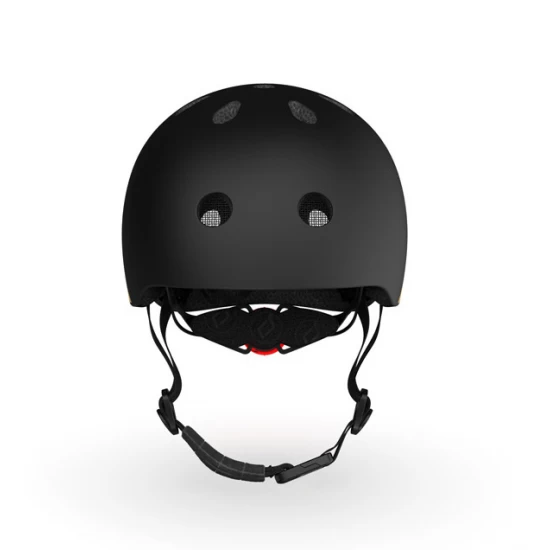 Casca de protectie pentru copii, sistem de reglare magnetic cu led, XXS-S, 45-51 cm, 1 an+, Black, Scoot and Ride