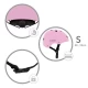 Casca de protectie pentru copii, sistem de reglare, S, 48-52 cm, 1 an+, Orix Pink, Kidwell