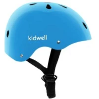 Casca de protectie pentru copii, sistem de reglare, marimea S, 48-52 cm, 1 an+, Orix Blue, Kidwell