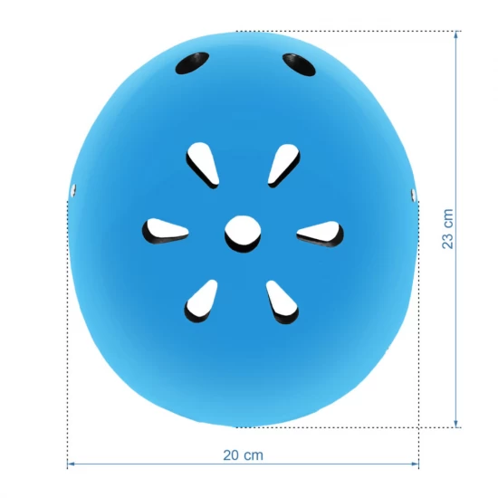 Casca de protectie pentru copii, sistem de reglare, marimea S, 48-52 cm, 1 an+, Orix Blue, Kidwell