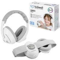Casti de protectie audutiva pentru copii Orso 2 in 1 Gri