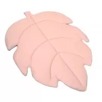 Covoras de joaca termic Frunza Pure Rose 150x105x5cm bumbac 100% si umplutura antialergica BabySoft