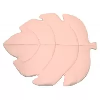Covoras de joaca termic Frunza Pure Rose 150x105x5cm bumbac 100% si umplutura antialergica BabySoft