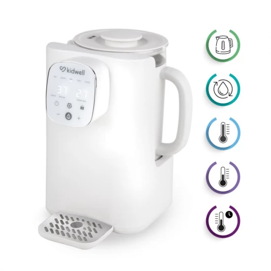 Espressor pentru prepararea laptelui praf Kidwell PIIM White, dozare automata si mentinere temperatura 72h