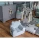 Fotoliu pentru copii cu spatar catifea Velvet Ursulet Teddy Mint Fotoliu pentru copii cu spatar catifea Velvet Ursulet Teddy Mint