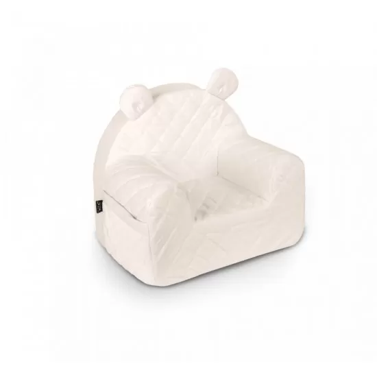Fotoliu pentru copii cu spatar catifea Velvet Ursulet Teddy Ecru Fotoliu pentru copii cu spatar catifea Velvet Ursulet Teddy Ecru