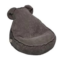 Fotoliu puf pentru copii MeowBaby Aesthetic Sako Bag, Teddy Brown, certificat OEKO-TEX, usor de curatat