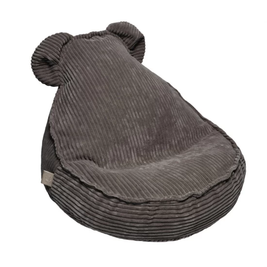 Fotoliu puf pentru copii MeowBaby Aesthetic Sako Bag, Teddy Brown, certificat OEKO-TEX, usor de curatat