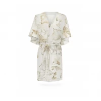 Halat Kimono pentru gravide si mamici, bumbac, marime universala, Boho
