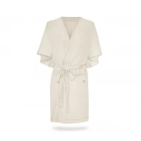 Halat Kimono pentru gravide si mamici, vascoza si in, marime universala, Natural
